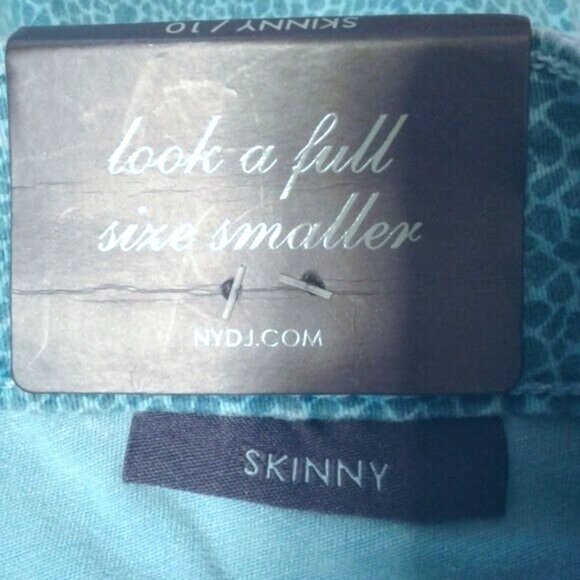 NYDJ Size 10 Jeans Womens Denim Skinny Blue Lift Tuck Slimming Fit NEW - Picture 14 of 14